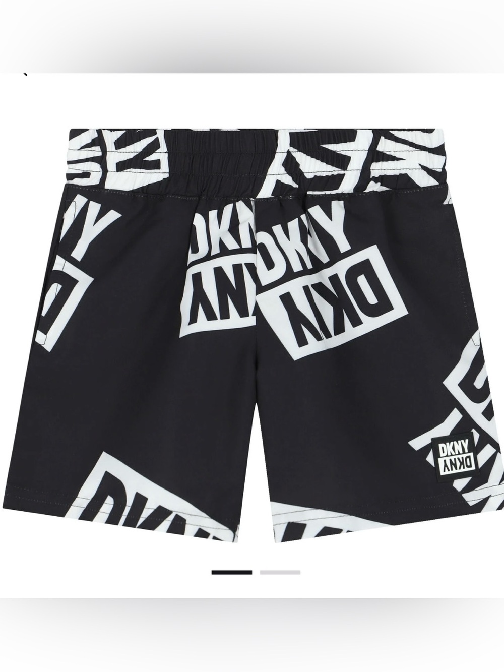 DKNY Black & White Swimshorts